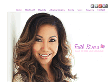 Tablet Screenshot of faithrivera.com